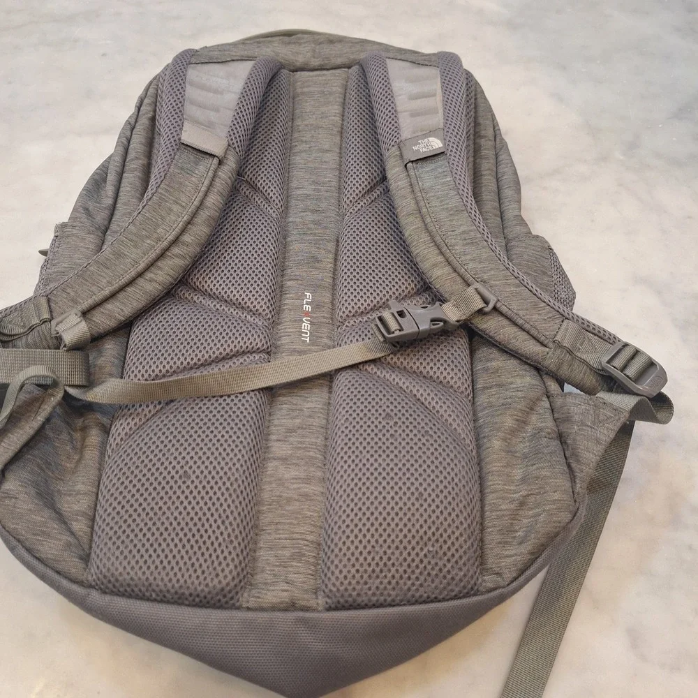 The North Face Jester Backpack Unisex OS Gray LSU Tigers Embroidered School Bag